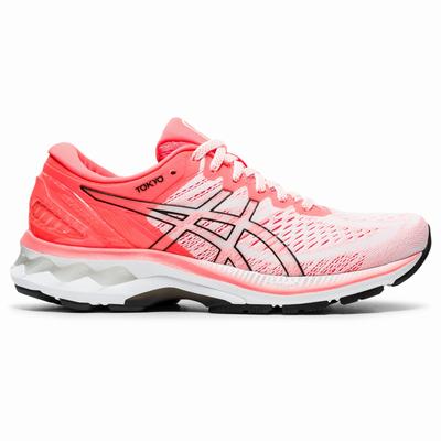 Női Asics Gel-Kayano 27 Tokyo Stabil Futócipő AS0964125 Fehér/Narancssárga Piros